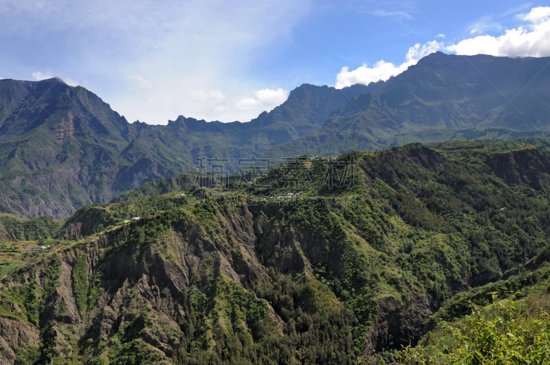 火山喷口,路,锡拉奥,火山,法国海外领土,旅游目的地,水平画幅,彩色图片,马斯克林群岛,无人