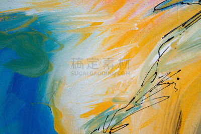 多色的,丙稀画,纹理效果,画布,明亮,彩色背景,黄色,红色,橙色,纸