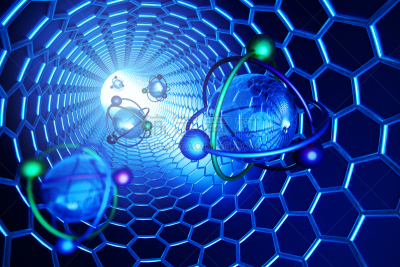 纳米技术,绘画插图,科学,分子结构,概念,纳米颗粒,质子,细胞核,水平画幅,形状