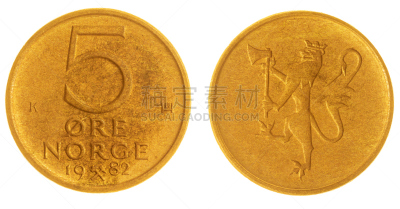 1982,金属矿石,挪威,分离着色,白色背景,五个物体,黑水鸡,地名,水平画幅,无人