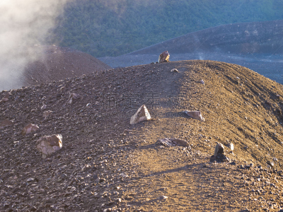 墨拉皮火山,苏门答腊岛,苏门答腊印度尼西亚,自然,水平画幅,岩石,无人,平视角,自然地理,早晨