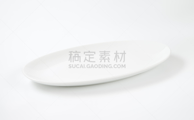 椭圆形,盘子,白色,餐具,水平画幅,无人,白色背景,空板,干净,陶瓷制品