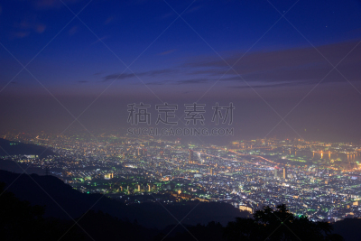 夜晚,神户,山,摄像机拍摄角度,玛雅文明,水平画幅,无人,日本,光亮,户外