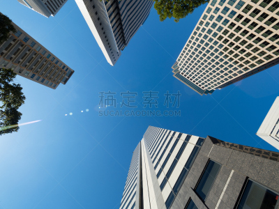 摩天大楼,东京,建筑外部,水平画幅,无人,小岛驻地,户外,高大的,城市,商业金融和工业