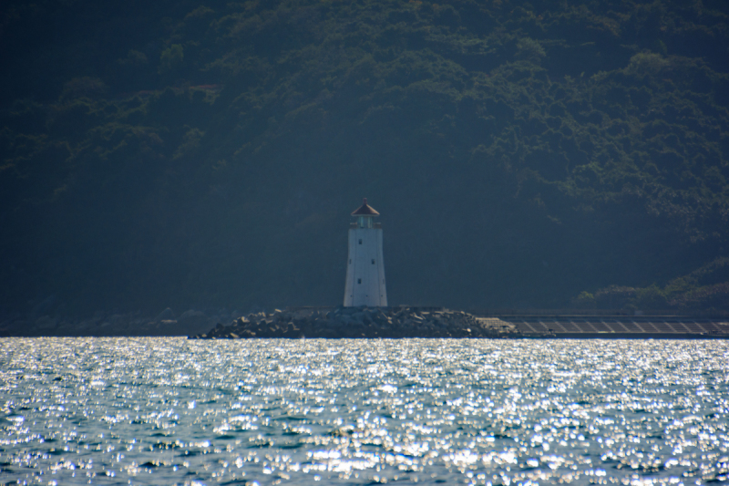 中国,雨林,山,海岸线,灯塔楼,透明,海洋,海南省,三亚预览效果