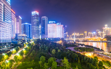 夜晚,重庆,商务,现代,著名景点,河流,户外,建筑,都市风景,市区