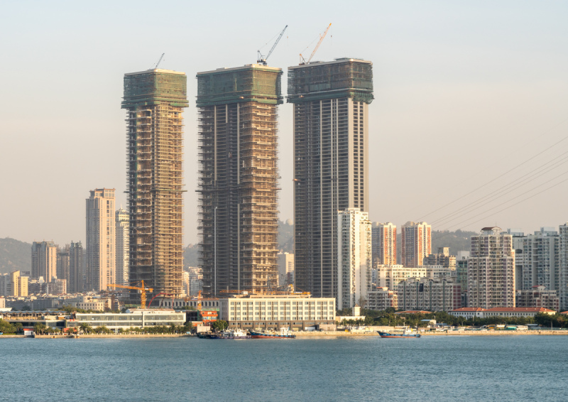 现代,建筑业,厦门,海洋,横截面,海港,著名景点,背景,户外,建筑预览效果