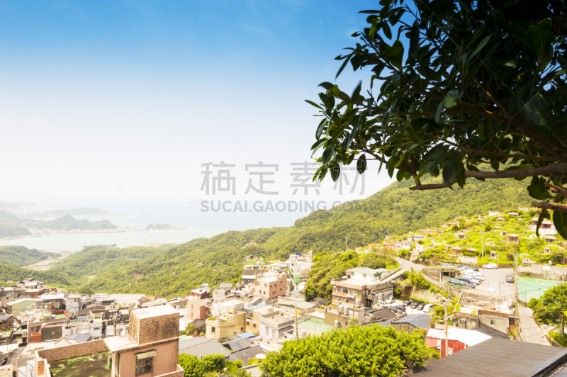 九份,接力赛,旅游目的地,水平画幅,山,无人,乡村,黄昏,户外,方向