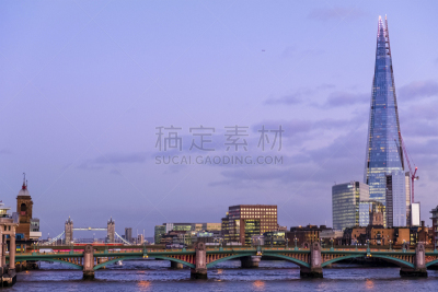 英国,英格兰,伦敦,国际著名景点,照明设备,曙暮光,黄昏,南华克桥,现代,著名景点