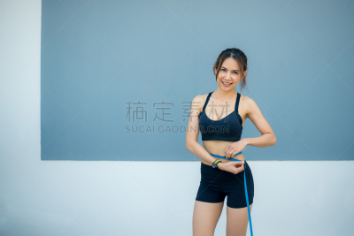 女人,自然美,特写,缎带