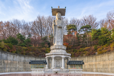 韩国,首尔,城市,寺庙,水平画幅,夜晚,旅行者,户外,都市风景,商业金融和工业