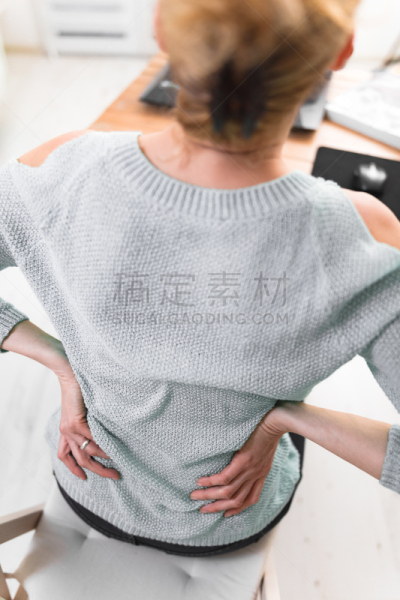 臀,痛苦,使用手提电脑,女人,后背,脊柱,妇女问题,技术,椅子,病毒