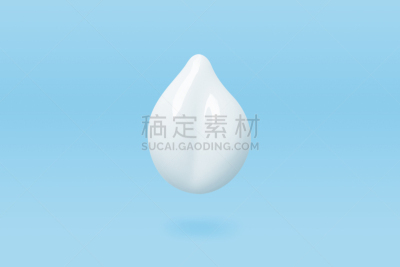 防晒霜,水滴,轻轻浮起,蓝色背景,背景分离,色板,粉底,去角质,个人卫生用品,模板