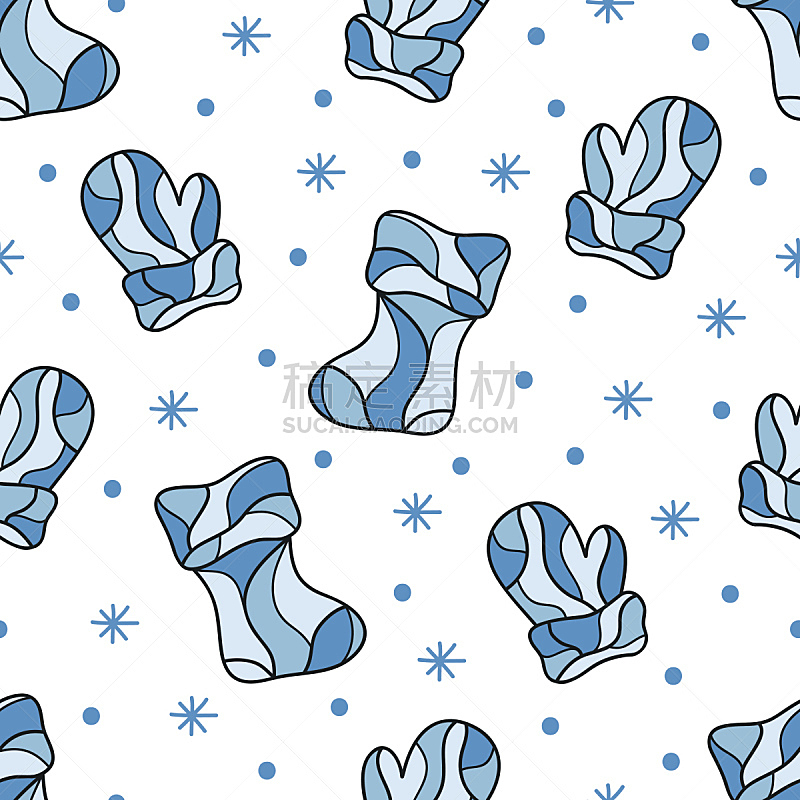 连指手套,背景,式样,纺织品,可爱的,袜子,雪,无人,蓝色