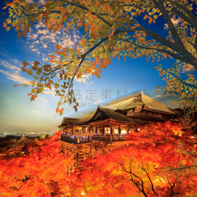 九份,茶馆,山,夜晚,无人,户外,都市风景,著名景点,咖啡馆,旅游目的地