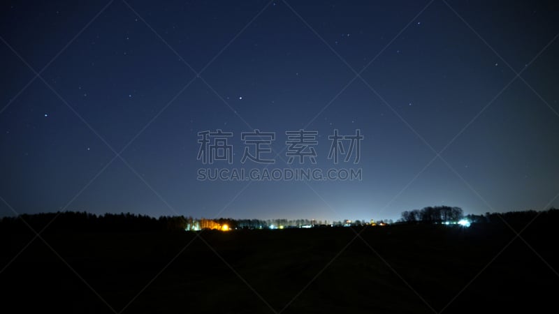 天空,夜晚,地平线