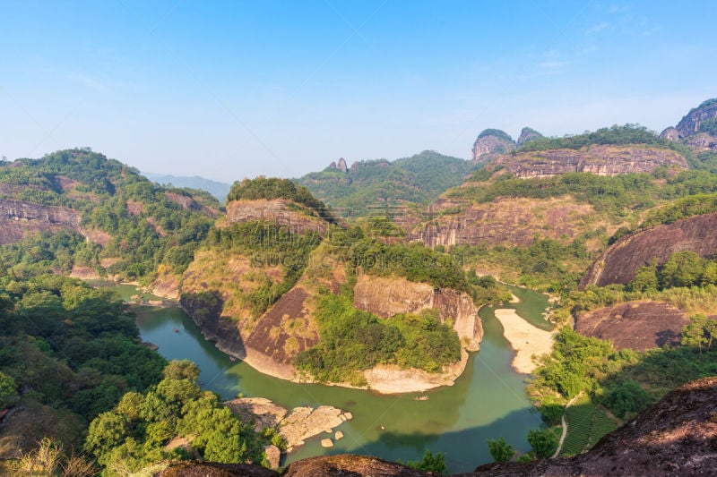 中国,风景,山,福建省,丹霞地貌,武夷山,世界遗产,环境,云,环境保护