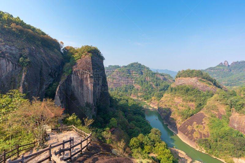 中国,风景,山,福建省,丹霞地貌,武夷山,世界遗产,环境,云,环境保护