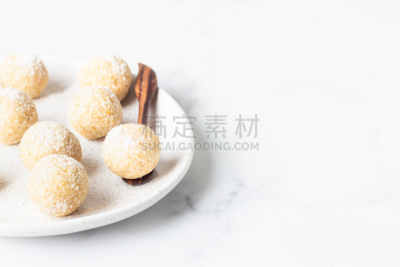 传统,印度小吃拉杜,椰子,甜食,印度,小吃,选择对焦,糖果店,照明设备