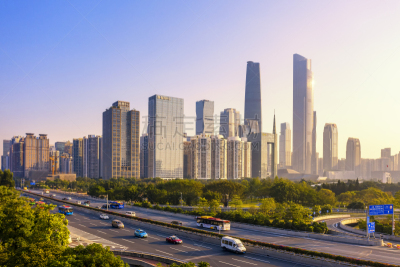 广东省,广州,风景,都市风光,天空,水平画幅,无人,早晨,户外,经济