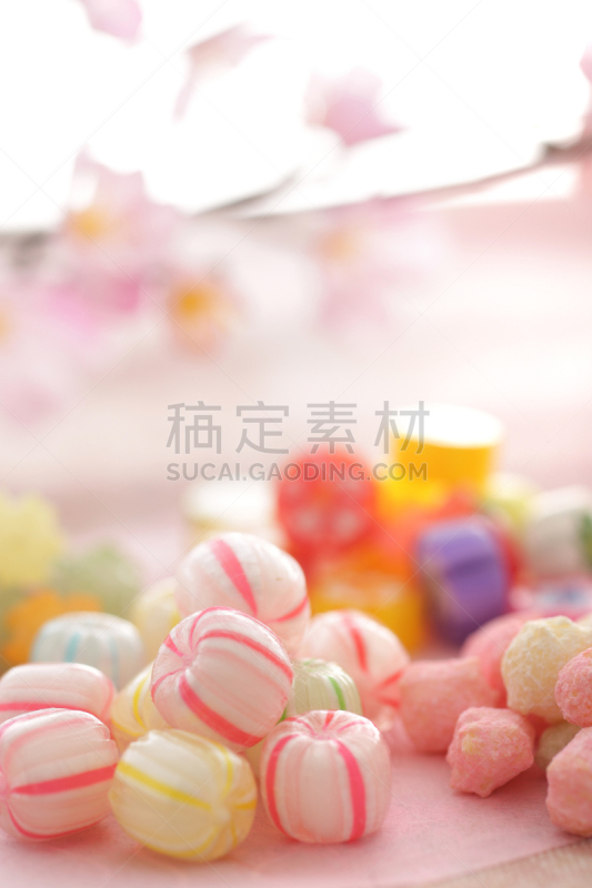 色彩鲜艳,日本,传统,糖果店,果冻,日本点心,珊瑚色,橙色,皱霰,传统节日