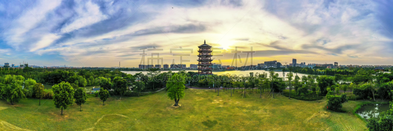 公园,湖,湿地,东莞,广东省,传统,草坪,环境,云,草
