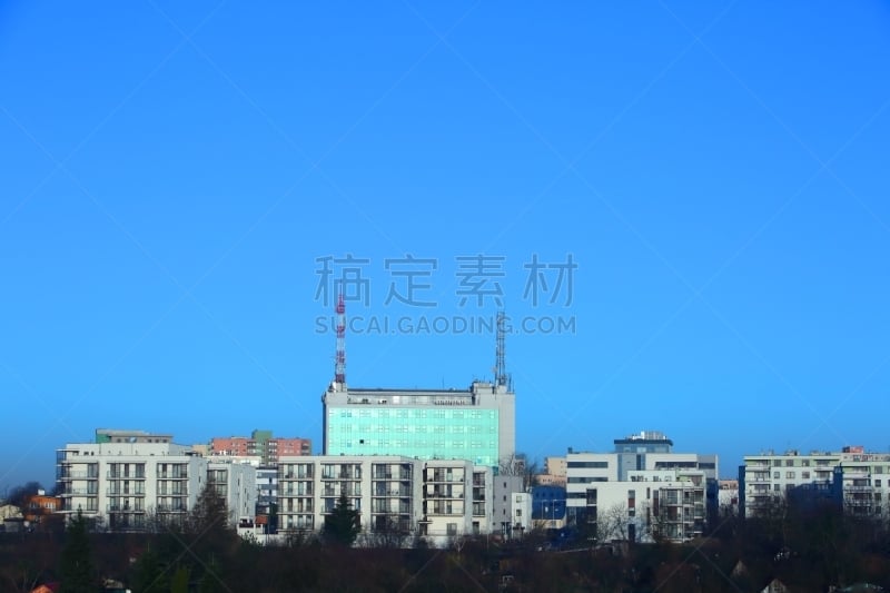 黎明,全景,城市,卢布林