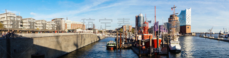 海港,汉堡,货船,黄昏,轮船跳板,观测点,河流,户外,夜晚,圣保利