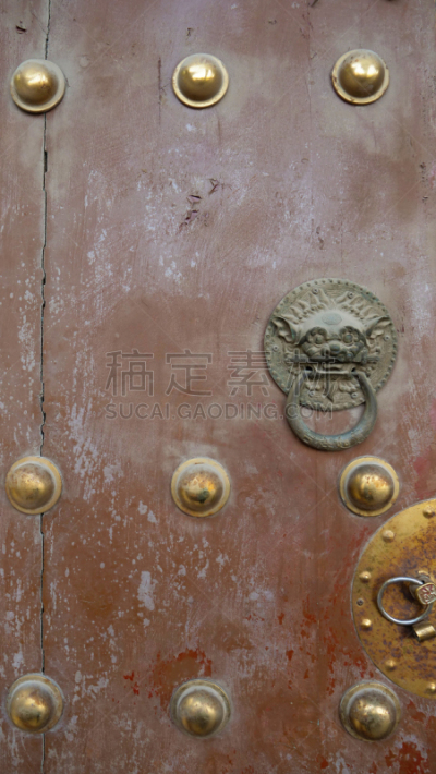 西宁,青海省,狮子,中国,远古的,门,蒂卢,传统,寺庙,复古