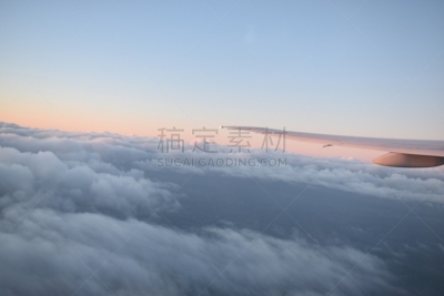 云,飞机,天空,机翼,自然美,戏剧性的天空,在下面,看风景,窗户,日落