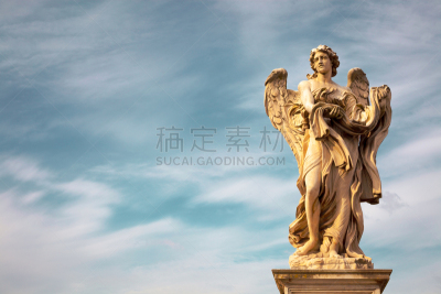 罗马,雕像,桥,天使,bernini,巴洛克风格,古董,著名景点,河流,乔瓦尼洛伦佐贝尼尼