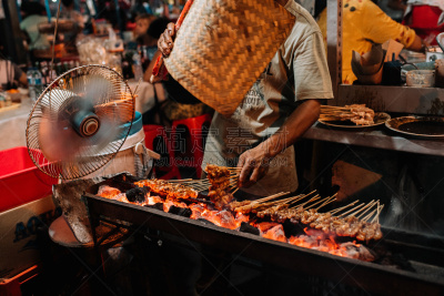 沙嗲,街头食品,传统,格子烤肉,肉制品,清新,香料,食品,主食,东方食品