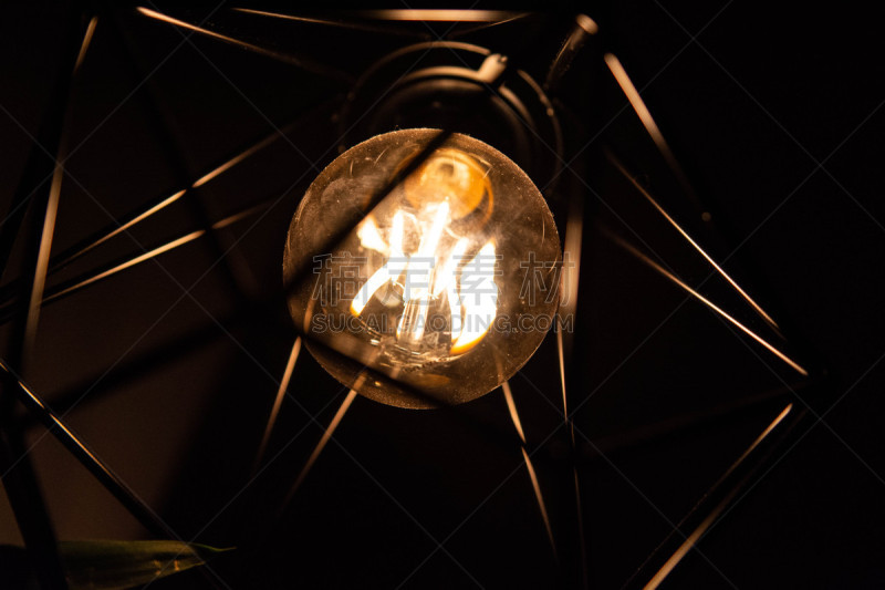 电灯泡,华丽的,灯罩,高雅,特写,传统,暗色,照明设备,华贵,灵感
