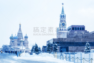 莫斯科,冬天,旅游目的地,俄罗斯,红场,名声,国际著名景点,寒冷,克里姆林宫,人类居住地