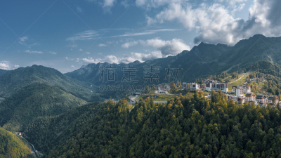 自然,俄罗斯,航拍视角,野外动物,滑雪场,玫瑰,视角,旅途,雪板,云景