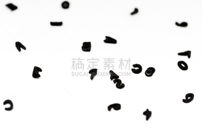 字母,文字,数字,意大利面,黑色,申请表,汤,白色背景,字母表次序,多样