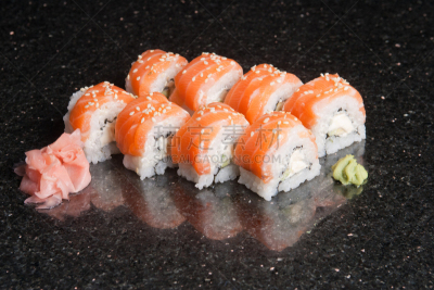 寿司,天麸罗,清新,寿司卷,米,紫菜,生鱼片寿司,背景,鱼类,切片食物