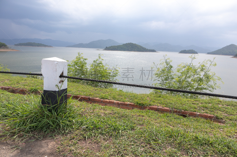 杆,河流,背景,天空,混凝土,电缆,路,山,活力,国内著名景点