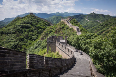 北京,山,北,全景,天空,古老的,旅行者,石材,边界,建筑业