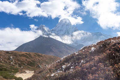 尼泊尔,珠穆朗玛峰,阿马达布朗峰,徒步旅行,大本营,运动,景观设计,灵感,世界遗产,技术