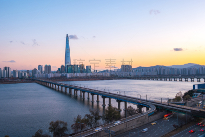 天空,城市天际线,都市风景,韩国,首尔,尼斯,水平画幅,无人,户外,江南区