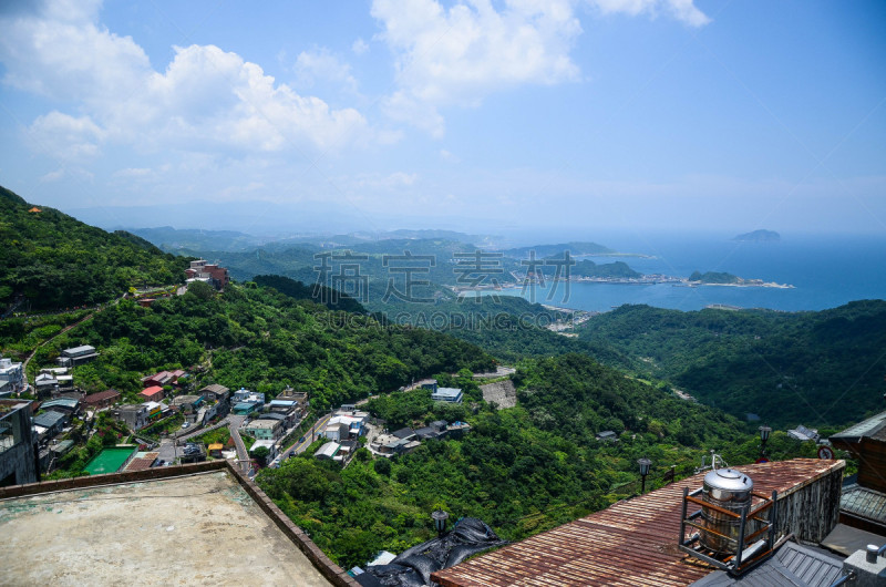 Jiufen, Taiwan - July 1, 2018:Top view of Jiufen Old Street in Taipei Taiwan.