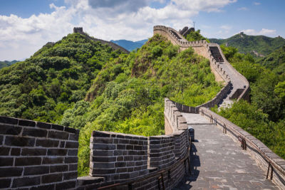 北京,山,北,全景,天空,古老的,旅行者,石材,边界,建筑业