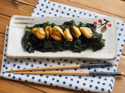 东方食品,海草,贻贝,韩国食物,焖菜,饮食产业,韩国泡菜,日本食品,餐具,自制的