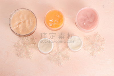 购物中心,女人,抽陀螺,发型屋,粉色背景,奶油,概念,冬天,促销,美容