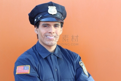 警官,橙色背景,纽约,勇士,策略,30岁到34岁,仅男人,25岁到29岁,仅一个男人,拉美人和西班牙裔人