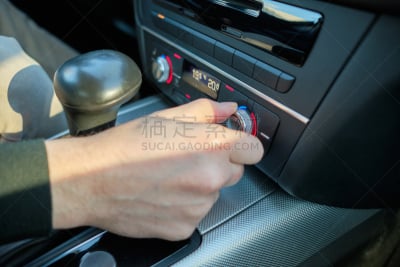 汽车,手,热,男人,现代,座位,开关,平坦的
