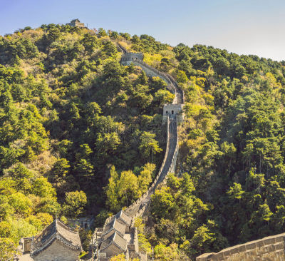 The Great Wall of China. Great Wall of China is a series of fortifications made of stone, brick