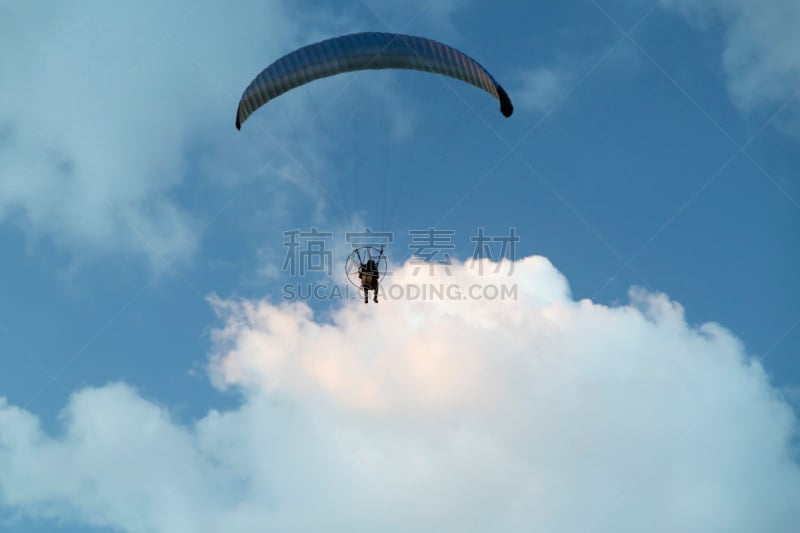 天空,高崖跳伞,风险,空的,云景,运动,极限运动,风,迅速