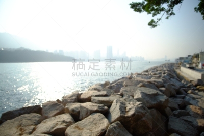 Waterfront and stone